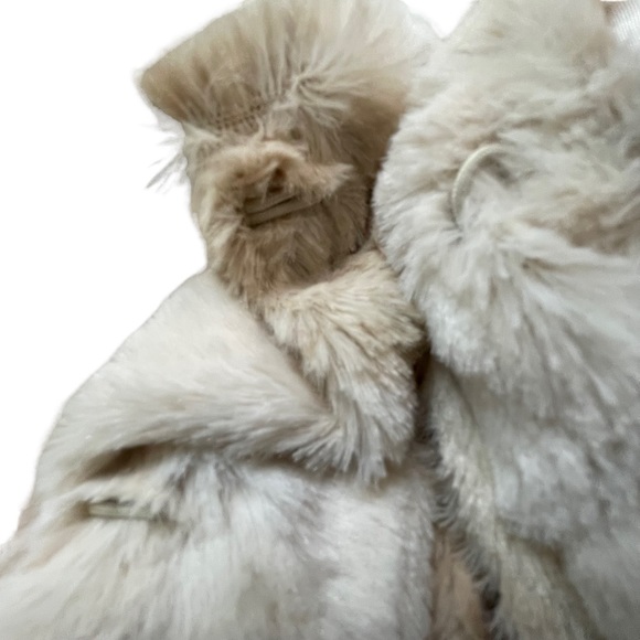 -Andrew Marc New York Faux Fur Tan 2 Tone Coat size Large - Picture 14 of 15